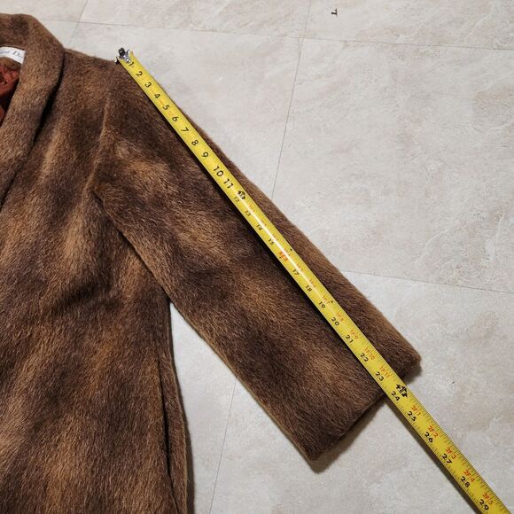 VTG Christian Dior Womens Size 8 USA Made Long Fur Coat Jacket Mink? W Pockets - Picture 8 of 16
